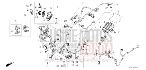 FAISCEAU DES FILS (FSH125M) FSH125M de 2021